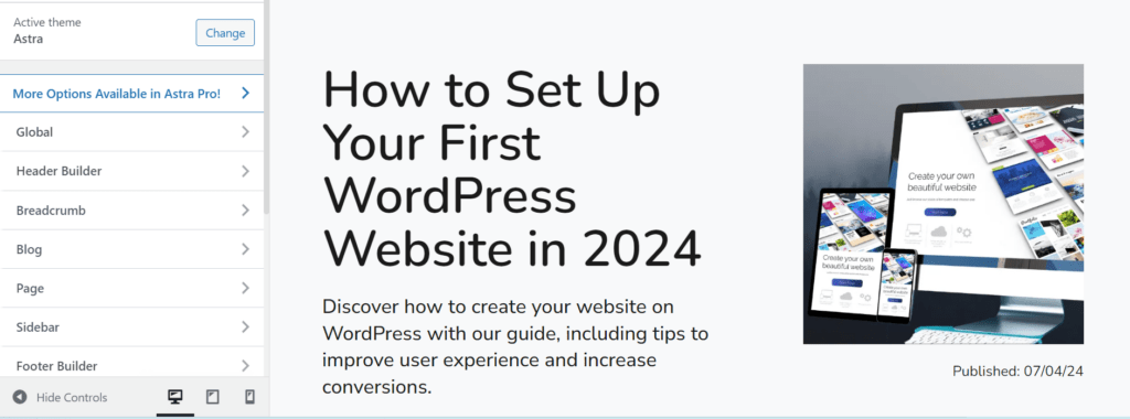 How to Set Up Your First WordPress Website in 2024